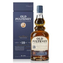 Old Pulteney 18 Years Old dojrzewa w beczkach po Bourbonie i Sherry.